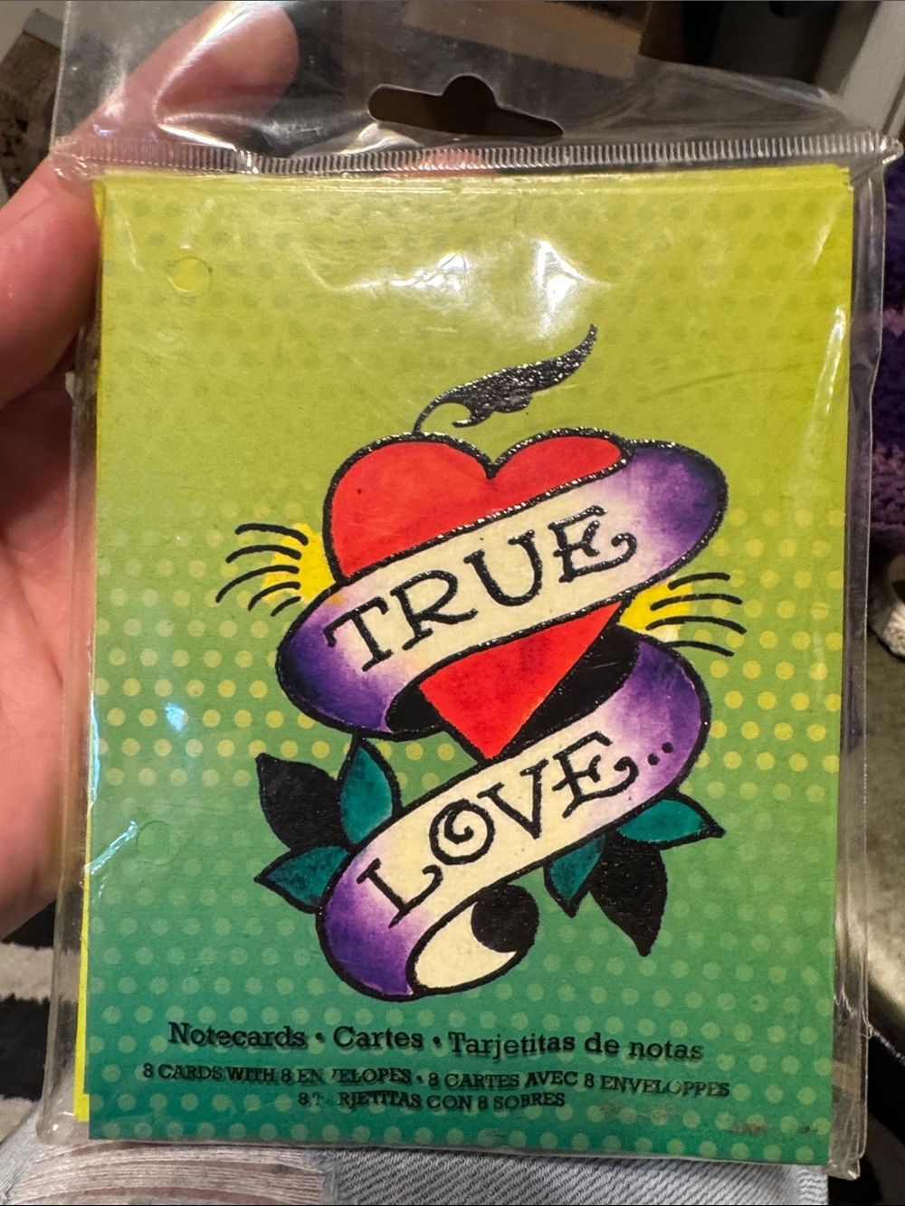 Ed Hardy true Love Note Card Set  of 8